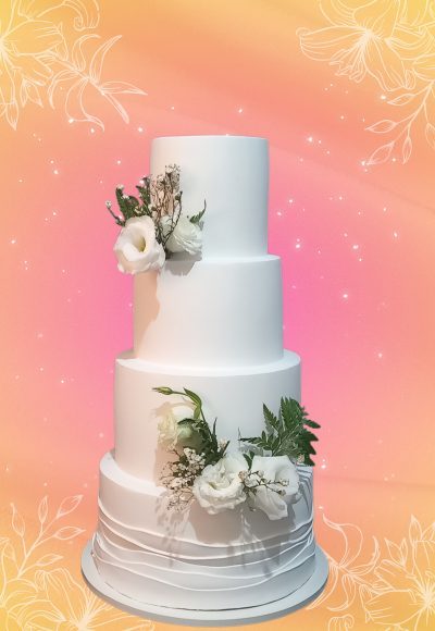 Bolo fake casamento