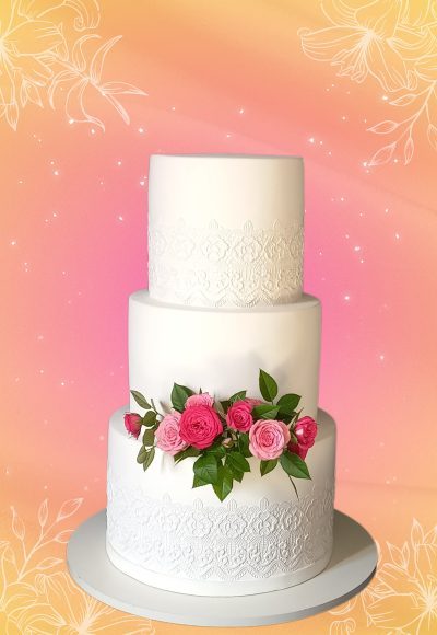 Bolo fake casamento