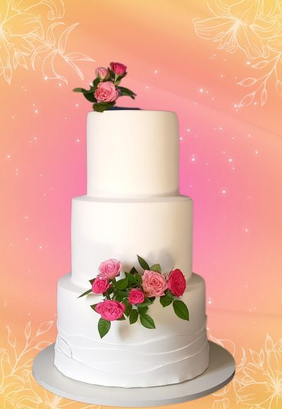 Bolo fake casamento