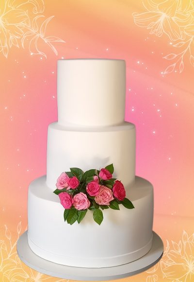 Bolo fake casamento