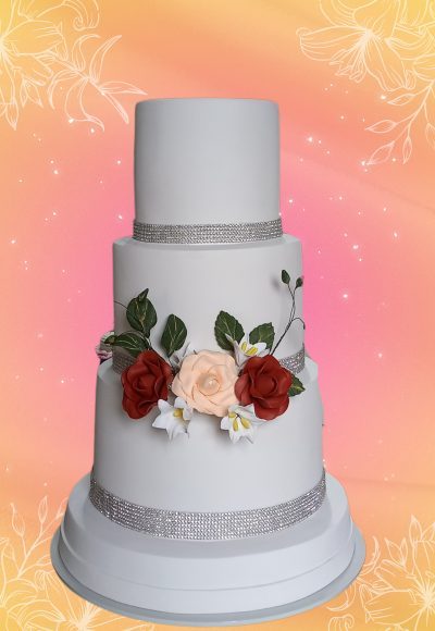 Bolo fake casamento