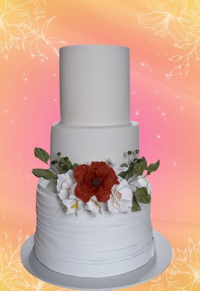 Bolo fake casamento