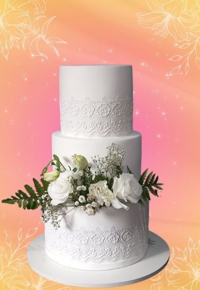Bolo fake casamento