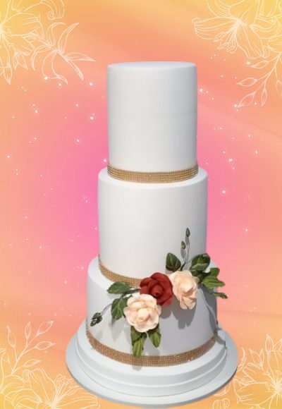 Bolo fake casamento
